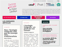 Tablet Screenshot of doctrine-sociale-catholique.fr